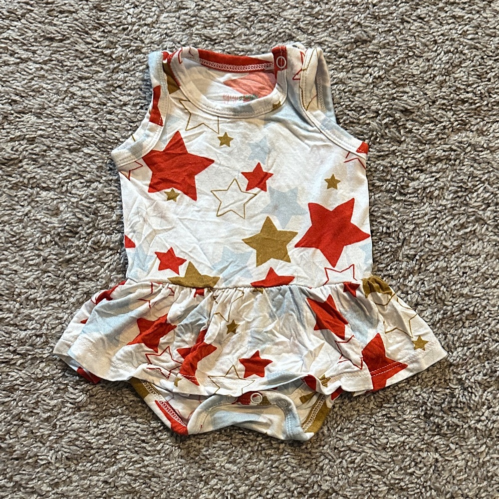 3m Gigi & Max Star Patterned Bodysuit Twirl